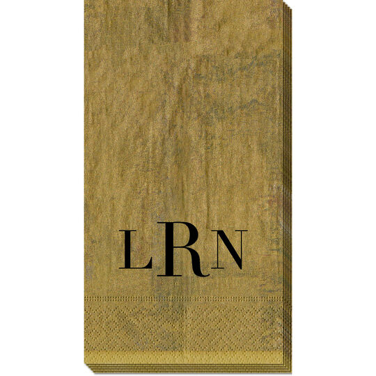 Antique Gold Caspari Guest Towels